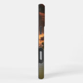 エンカントパークの劇的な夕日 iPhoneケース (右側面)