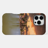 エンカントパークの劇的な夕日 iPhoneケース (裏面横)