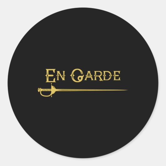 エンガルドフェンシングフェンサードソードレイピアサブレソード ラウンドシール (正面)