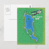 エンギュアフィンランドの地図 ポストカード (正面/裏面)