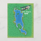 エンギュアフィンランドの地図 ポストカード (正面)