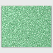 エンクルステッドグリーンダイアモンズルックグリッターパター ラッピングペーパー (フラット)