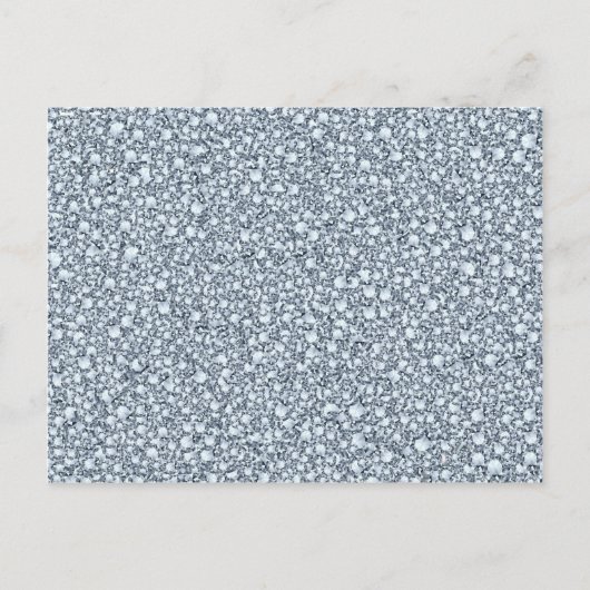 エンクルステッドダイアモンルックグリッターパター ポストカード (正面)