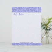 エンクルテッドブルーダイアモンズルックグリッターパターン レターヘッド (スタンド正面)