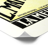 エンクルLマルケユージーングラスアセットアールヌーボーヴィンテージ ポスター (角)