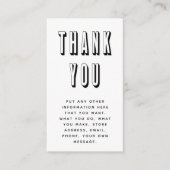 エンクローはっきりしたク感謝していカードとおもしろい エンクロージャーカード (正面)