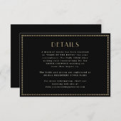 エンクローエレガント縁どルカードのアールデコ エンクロージャーカード (正面/裏面)