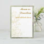 エンクロージャまたはメニューカード 招待状 (スタンド正面)