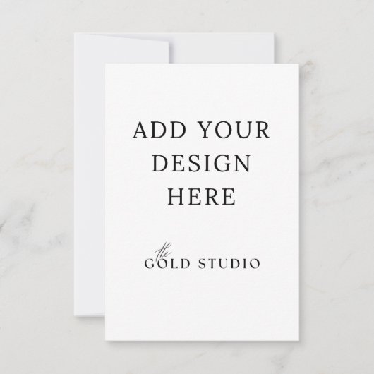 エンクロージャまたは応答カードのテンプレート(3.5 x 5インチ) 出欠カード (正面)