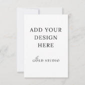 エンクロージャまたは応答カードのテンプレート(3.5 x 5インチ) 出欠カード (裏面)