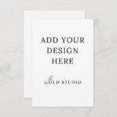 エンクロージャまたは応答カードのテンプレート(3.5 x 5インチ) 出欠カード (正面/裏面)