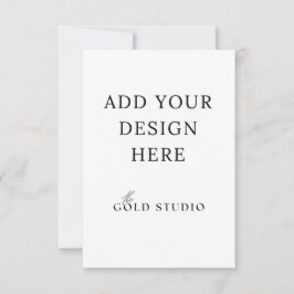 エンクロージャまたは応答カードのテンプレート（3.5 x 5インチ） 出欠カード