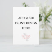 エンクロージャまたは応答カードテンプレート（3.5 x 5インチ） 出欠カード (スタンド正面)