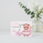 エンクロージャカードおむつラッフル赤ちゃんシャワー。 エンクロージャーカード (スタンド正面)