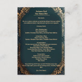 エンクロージャカードと小さい点々のあるデザイン花模様 エンクロージャーカード (正面)