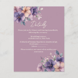 エンクロージャカードにピンク結婚色の花を付ける エンクロージャーカード