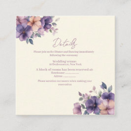 エンクロージャカードにピンク結婚色の花を付ける エンクロージャーカード