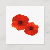 エンクロージャカードのバルクを望む赤いケシ エンクロージャーカード (裏面)