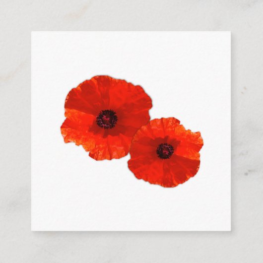 エンクロージャカードのバルクを望む赤いケシ エンクロージャーカード (裏面)