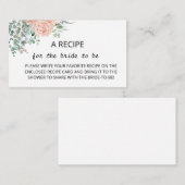 エンクロージャカードのミニマルフローラレシピ エンクロージャーカード (正面/裏面)