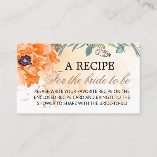 エンクロージャカードのミニマルフローラレシピ エンクロージャーカード (正面)