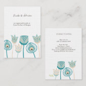 エンクロージャカードの向き披露宴ウェディングカード エンクロージャーカード (正面/裏面)