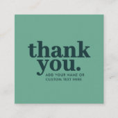 エンクロージャカードをありがとう | グリーンモダンレトロ エンクロージャーカード (正面)