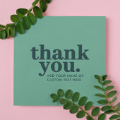 エンクロージャカードをありがとう | グリーンモダンレトロ エンクロージャーカード