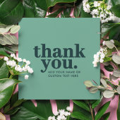 エンクロージャカードをありがとう | グリーンモダンレトロ エンクロージャーカード