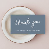 エンクロージャカードをありがとう | 青ミニマル灰色 エンクロージャーカード