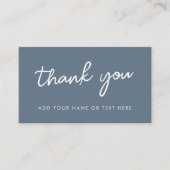 エンクロージャカードをありがとう | 青ミニマル灰色 エンクロージャーカード (正面)