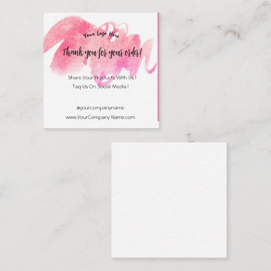 エンクロージャカードをご購入いただきありがとうございます エンクロージャーカード (正面/裏面)