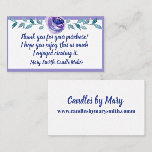 エンクロージャカードを購入していただき、ありがとうございます エンクロージャーカード (正面/裏面)