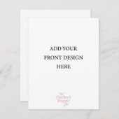 エンクロージャカードテンプレート(4.25 x 5.5) 招待状 (正面/裏面)