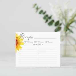 エンクロージャカードブライダルシャワーレシピ。 エンクロージャーカード