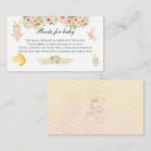 エンクロージャカードベビーシャワーバニーブックカード  エンクロージャーカード (正面/裏面)