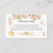 エンクロージャカードベビーシャワーバニーブックカード  エンクロージャーカード (正面)