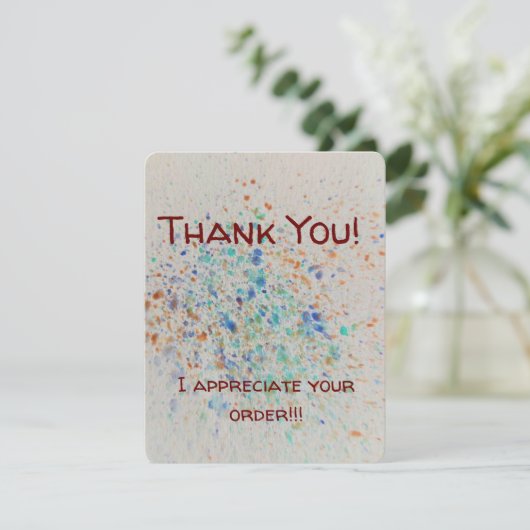 エンクロージャカード注文お礼メッセージ エンクロージャーカード (スタンド正面)