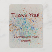 エンクロージャカード注文お礼メッセージ エンクロージャーカード (正面)