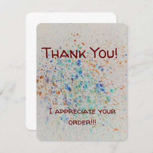 エンクロージャカード注文お礼メッセージ エンクロージャーカード (正面/裏面)