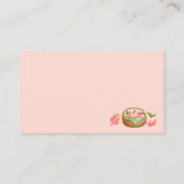 エンクロージャカード用の小さな桃の赤ちゃんシャワーブック エンクロージャーカード (裏面)