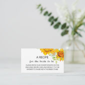 エンクロージャカード用ひまわりレシピ エンクロージャーカード (スタンド正面)