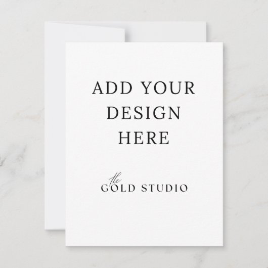 エンクロージャカード空白のテンプレート(4.25 x 5.5) 招待状 (正面)