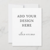 エンクロージャカード空白のテンプレート(4.25 x 5.5) 招待状 (裏面)