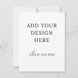 エンクロージャカード空白のテンプレート(4.25 x 5.5) 招待状