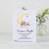 エンクロージャカード赤ちゃんシャワーおむつラッフル。 エンクロージャーカード (スタンド正面)