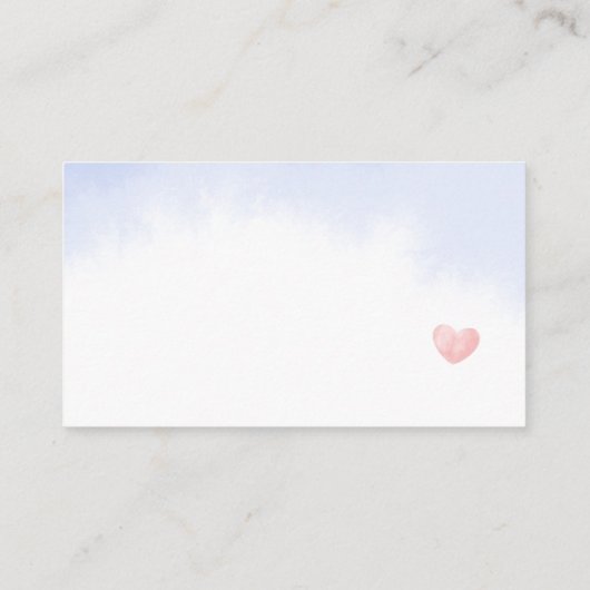 エンクロージャカード「おむつラッフル」赤ちゃんシャワー。 エンクロージャーカード (裏面)