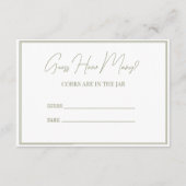 エンクロージャカード(ブライダルシャワー)。 エンクロージャーカード (正面)