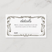 エンクロージャカード – ベビーシャワー招待状 エンクロージャーカード (正面)