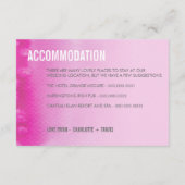 エンクロージャカード::水グラデーション色暗い赤紫色ピンク エンクロージャーカード (裏面)